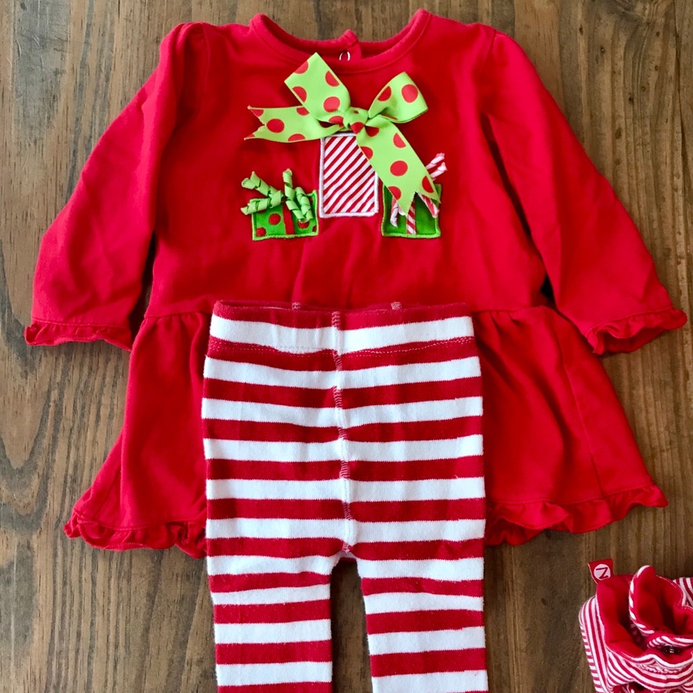 Mudpie Santa Baby 2-pc Holiday Set